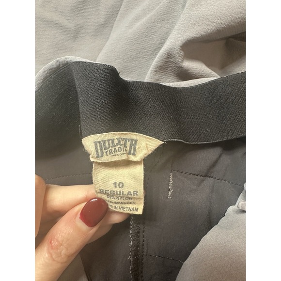 Duluth Trading Women's Flexcellent Skinny‎ Leg Ankle Pants Slate Grey 10 Regular - Picture 3 of 4